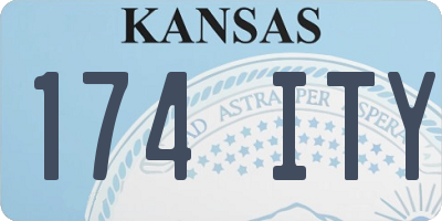 KS license plate 174ITY