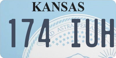 KS license plate 174IUH