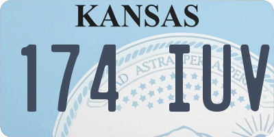KS license plate 174IUV