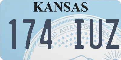 KS license plate 174IUZ