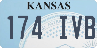 KS license plate 174IVB