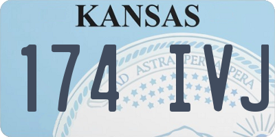 KS license plate 174IVJ
