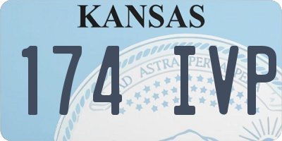 KS license plate 174IVP