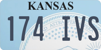 KS license plate 174IVS