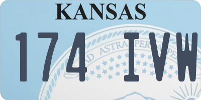 KS license plate 174IVW