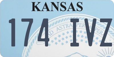 KS license plate 174IVZ