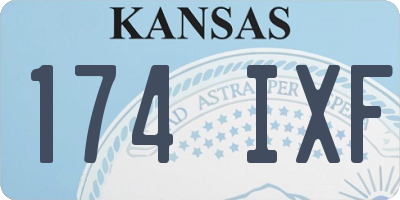 KS license plate 174IXF