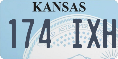 KS license plate 174IXH