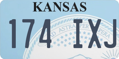KS license plate 174IXJ