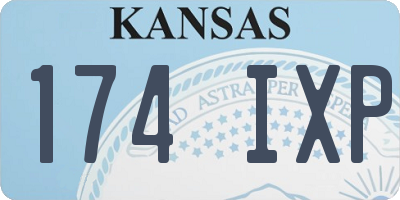 KS license plate 174IXP