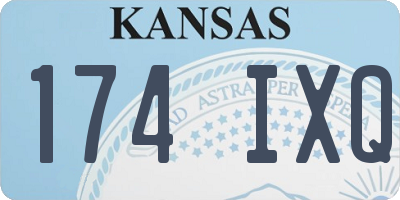 KS license plate 174IXQ