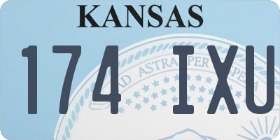 KS license plate 174IXU