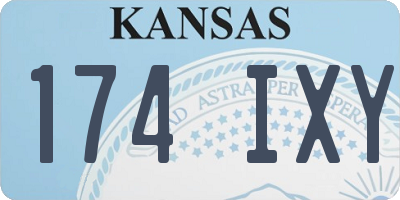 KS license plate 174IXY