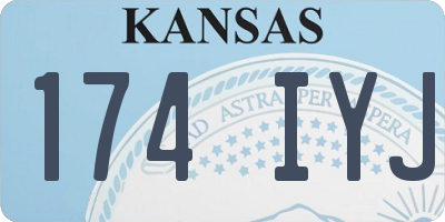 KS license plate 174IYJ