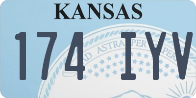 KS license plate 174IYV