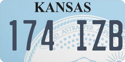 KS license plate 174IZB