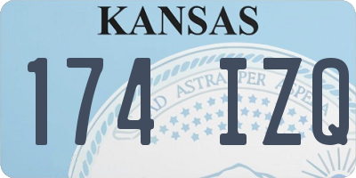 KS license plate 174IZQ