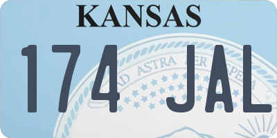 KS license plate 174JAL