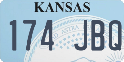 KS license plate 174JBQ