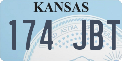 KS license plate 174JBT