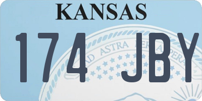 KS license plate 174JBY