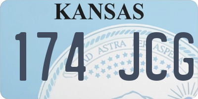 KS license plate 174JCG