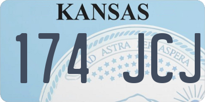 KS license plate 174JCJ