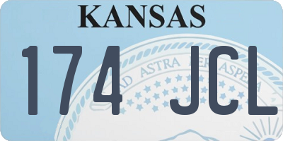 KS license plate 174JCL