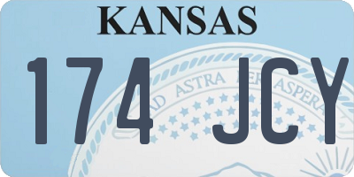 KS license plate 174JCY