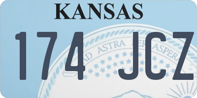 KS license plate 174JCZ