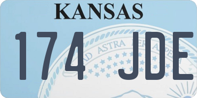 KS license plate 174JDE