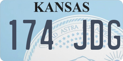 KS license plate 174JDG