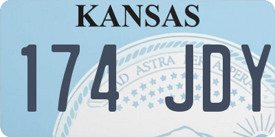 KS license plate 174JDY