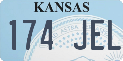 KS license plate 174JEL