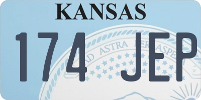 KS license plate 174JEP