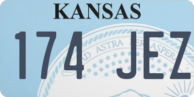 KS license plate 174JEZ