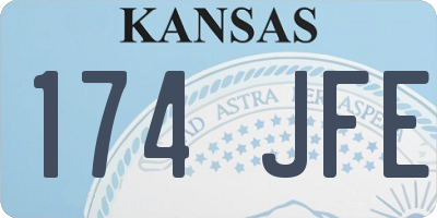 KS license plate 174JFE