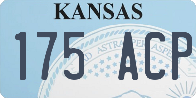 KS license plate 175ACP