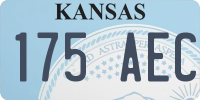 KS license plate 175AEC