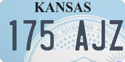 KS license plate 175AJZ