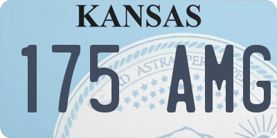 KS license plate 175AMG