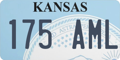 KS license plate 175AML