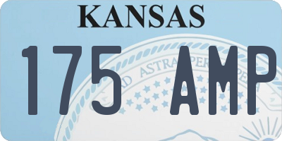 KS license plate 175AMP