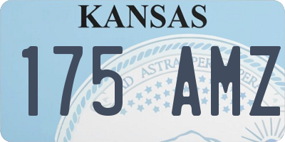 KS license plate 175AMZ