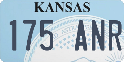 KS license plate 175ANR