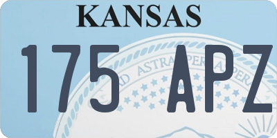 KS license plate 175APZ