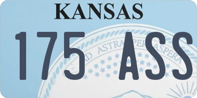 KS license plate 175ASS