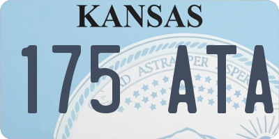 KS license plate 175ATA