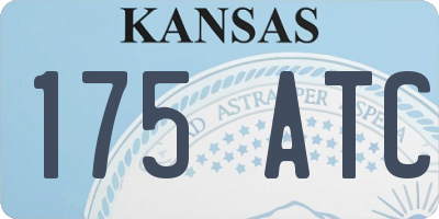 KS license plate 175ATC