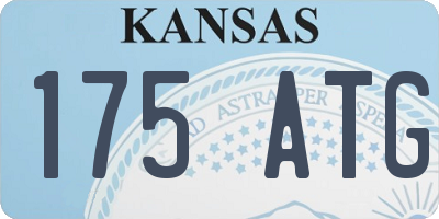 KS license plate 175ATG